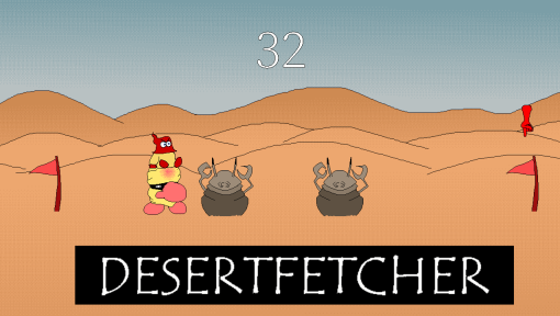 Screenshot of the game DESERTFETCHER